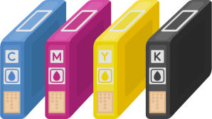 ilustración de cartuchos de tinta